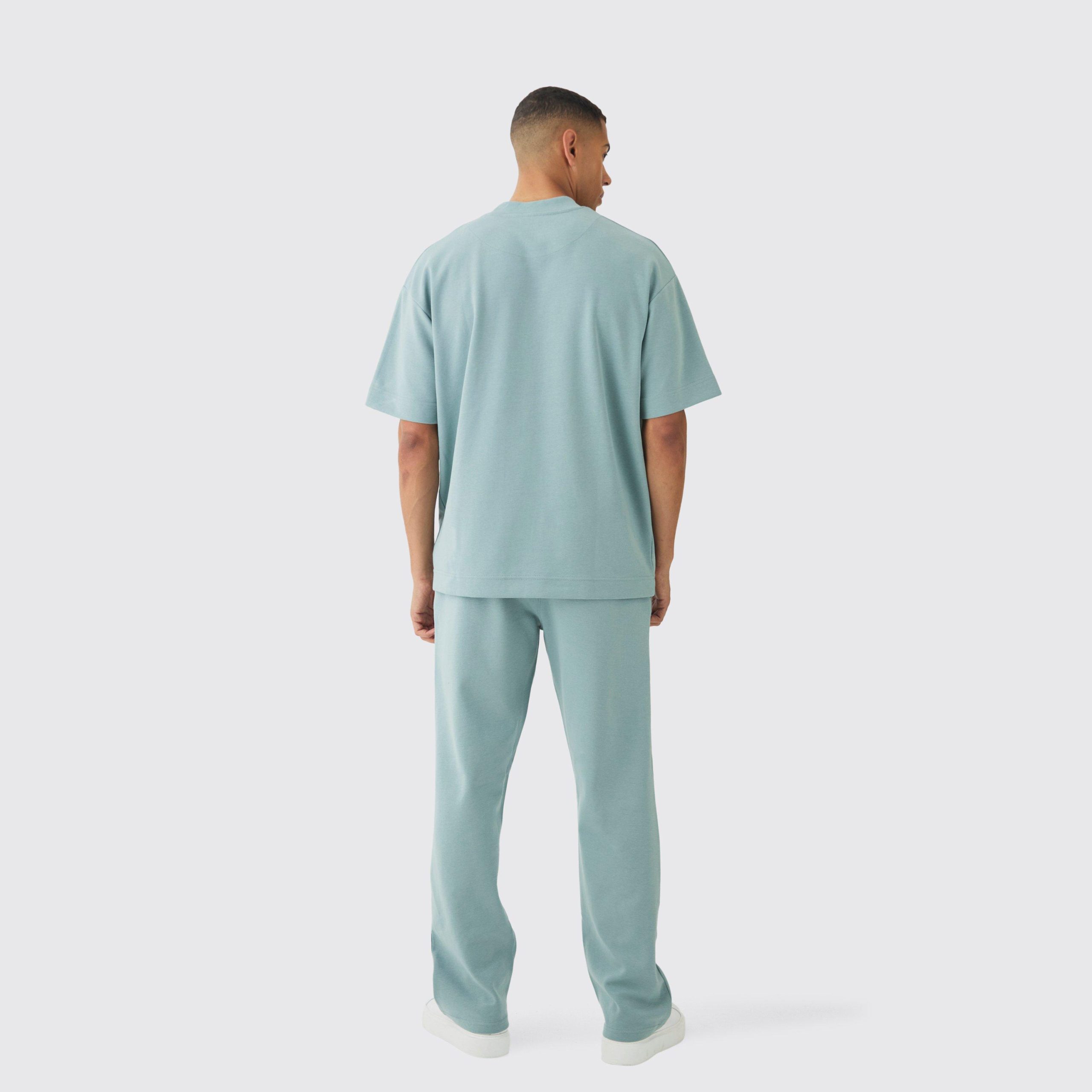 Oversized Man Washed T-Shirt & Jogger Long Set - Image 2
