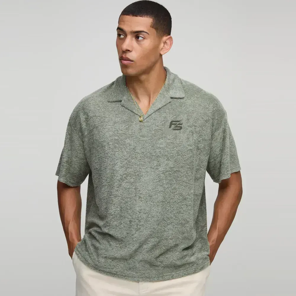 Regular Fit Stripe Long Sleeve Rugby Polo