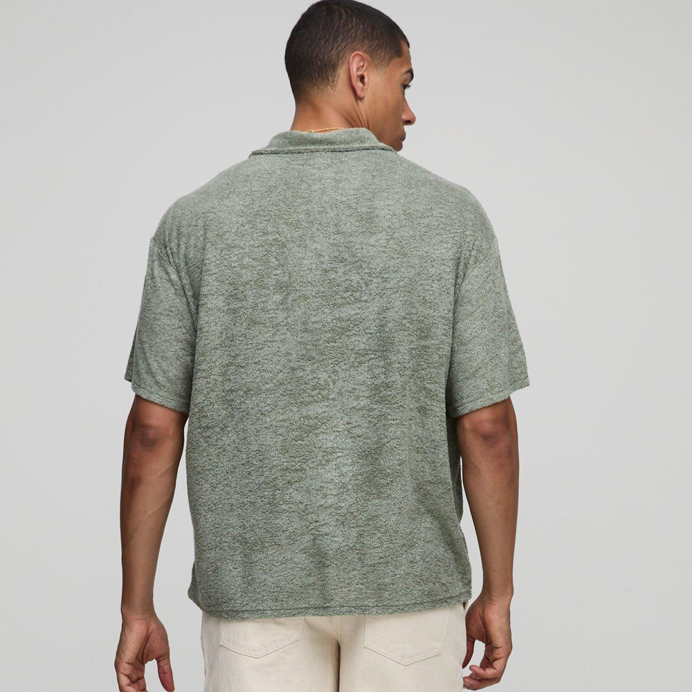 Regular Fit Stripe Long Sleeve Rugby Polo - Image 2