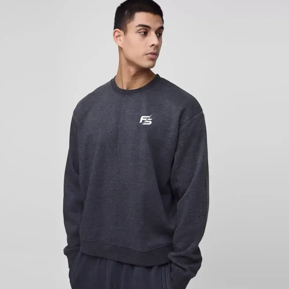 Oversized Man Colour Block Sweatshirt