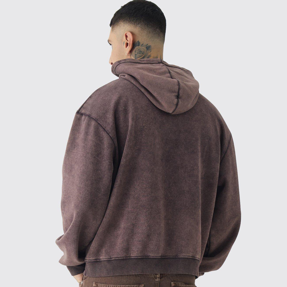 Oversized Link Park Washed License Hoodie - Image 2