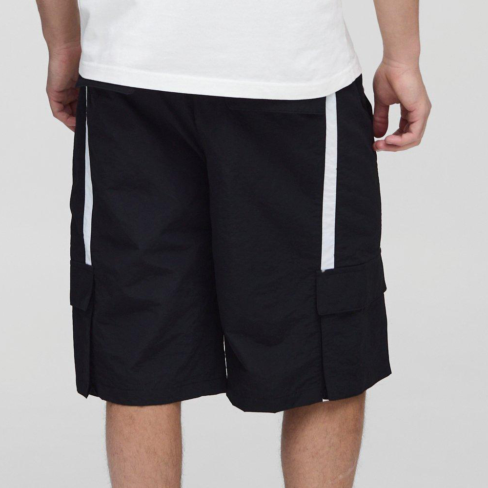 Plus Loose Fit Cargo Acid Wash Jersey Shorts - Image 2