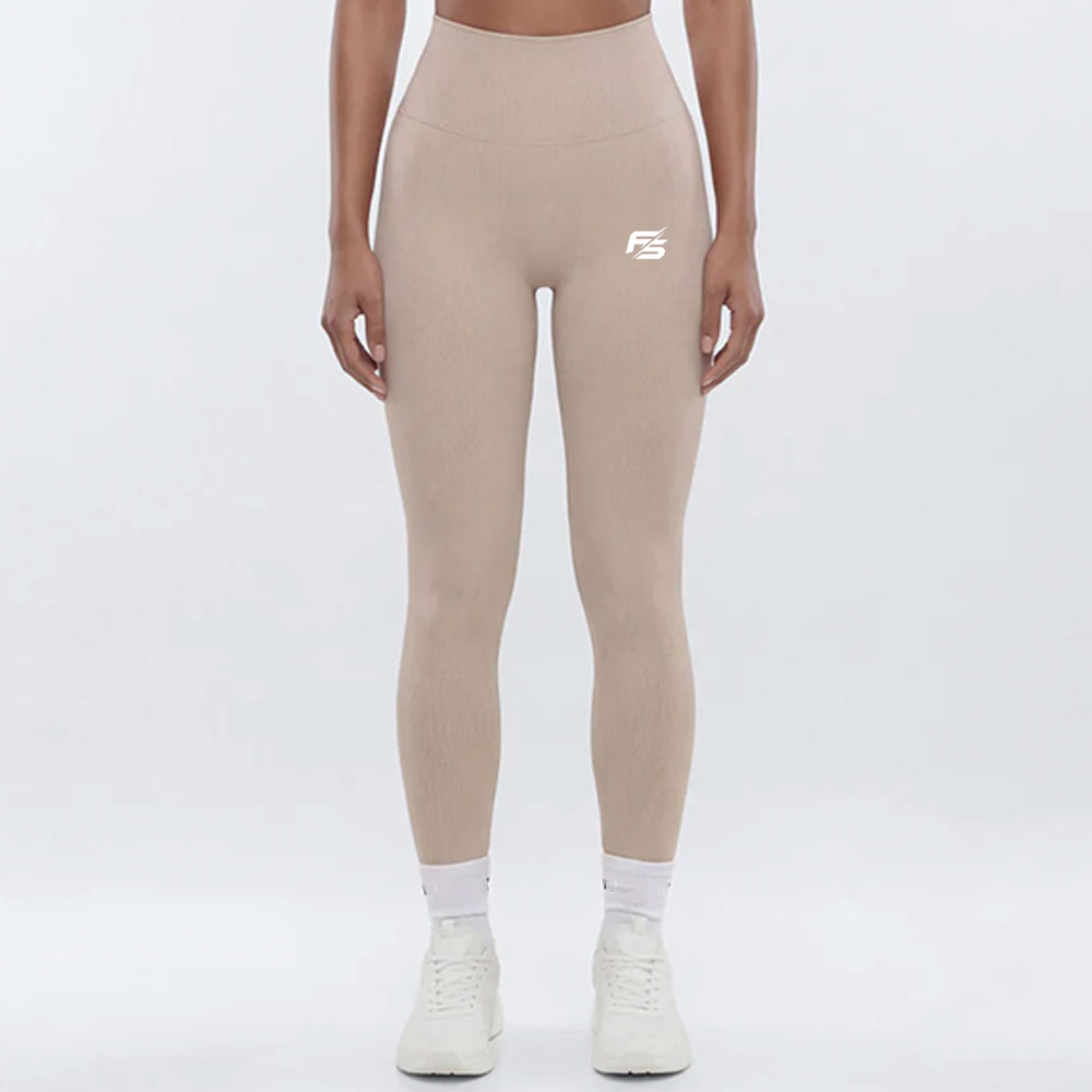 Graphic Training Leggings - Coffee