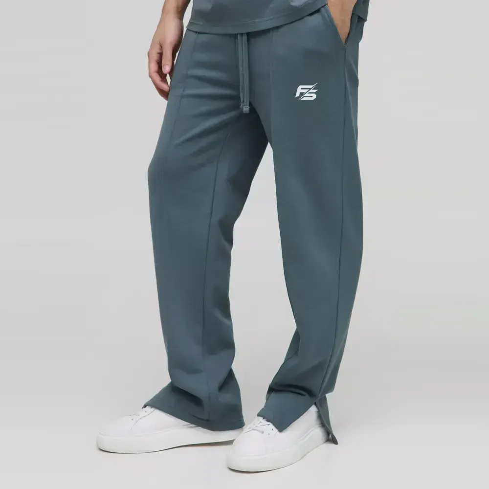 Relaxed Flared Carpenter Paint Splatter Trousers